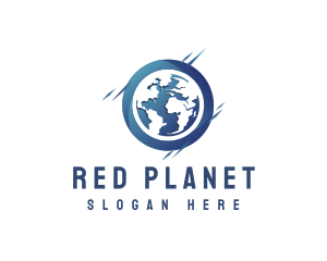 Gradient Earth Globe  logo design