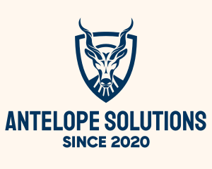 Antelope - Wild Antelope Badge logo design