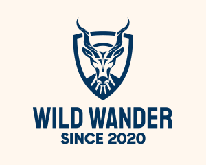 Wild Antelope Badge logo design