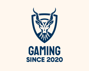 Emblem - Blue Antelope Badge logo design