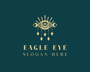 Boho Mystical Eye logo design