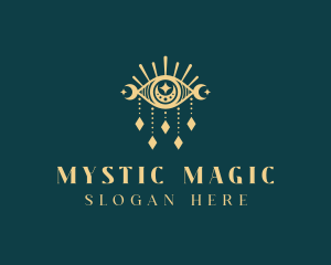 Boho Mystical Eye logo design