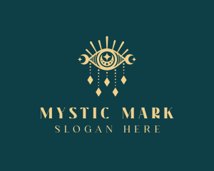 Boho Mystical Eye logo design