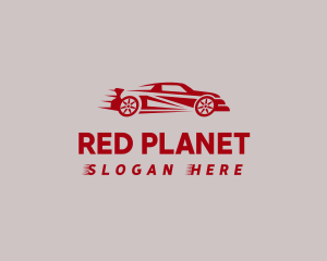 Red Fast Automobile logo design