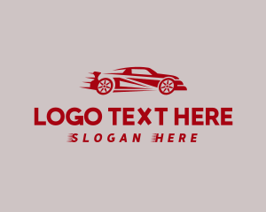 Car Dealer - Red Fast Automobile logo design