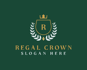 Royalty Crown Shield logo design