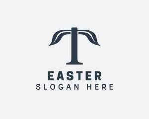 Vegan - Eco Leaf Letter T logo design
