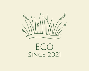 Lawn Maintenance - Minimalist Green Grass logo design