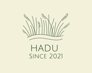 Bush - Minimalist Green Grass logo design