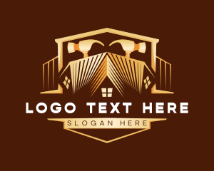 Repair - Hammer Carpentry Contractor logo design