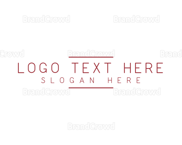 Simple Minimalist Company Logo