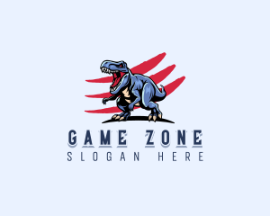 Wild Dinosaur T-rex logo design