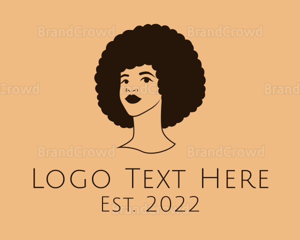 Beauty Afro Hairdresser Logo