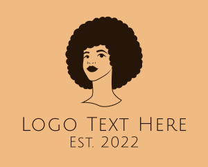 Vlogger - Beauty Afro Hairdresser logo design