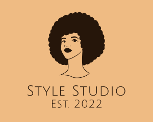 Beauty Afro Hairdresser logo design