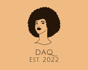 Curly Hair - Beauty Afro Hairdresser logo design