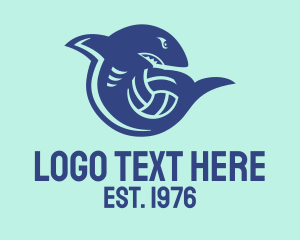 Oceanic - Shark Water Polo Mascot logo design