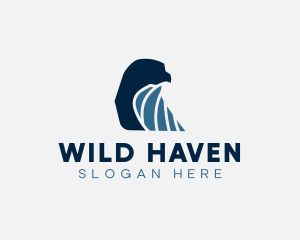 Aviation Wild Falcon logo design