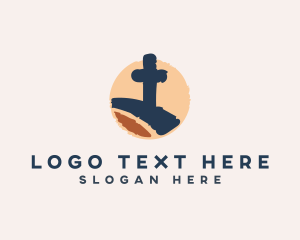 Funeral - Christian Cross Fellowship logo design