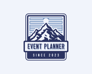 Hiker - Mountaineer Outdoor Travel logo design