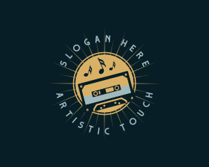 Streaming Cassette Music logo design