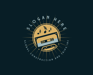 Record Label - Streaming Cassette Music logo design