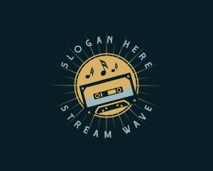 Streaming - Streaming Cassette Music logo design