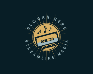 Streaming - Streaming Cassette Music logo design