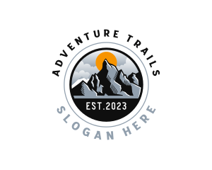 Outdoor Trekking Mountain logo design