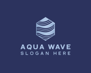 Hexagon Wave Startup logo design