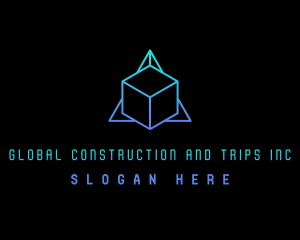 Modern Technology Cube Logo