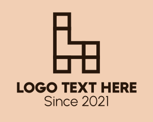 Geometric - Wood Carpentry Chair logo design