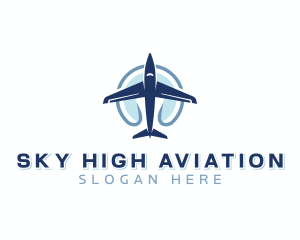 Aviation Flight Pilot logo design