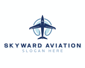 Aviation Flight Pilot logo design