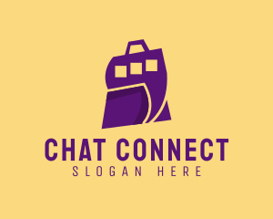 Chatting - Shopping Bag Chat logo design