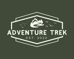 Backpacker - Outdoor Mountain Traveler logo design