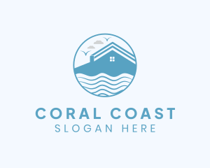 Beach Vacation House logo design