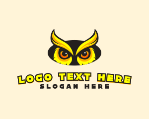 Video Game - Gaming Owl Bird logo design