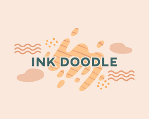 Fun Quirky Doodle logo design