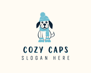 Beanie - Winter Dog Clothing logo design