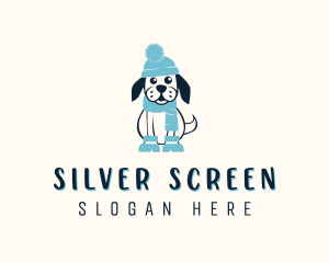 Puppy - Winter Dog Clothing logo design