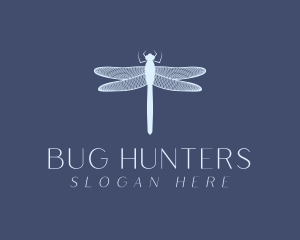 Entomology - Dragonfly Indigo Insect logo design