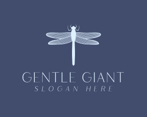 Dragonfly Indigo Insect logo design