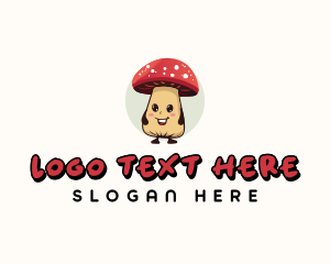 Avatar - Cute Mushroom Cartoon logo design