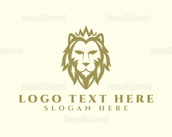 Luxury Crown Lion Logo