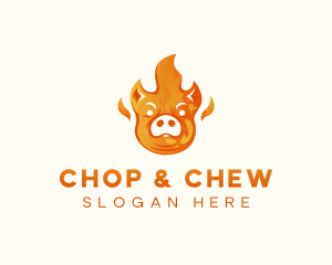 Pig Barbeque Grill Logo