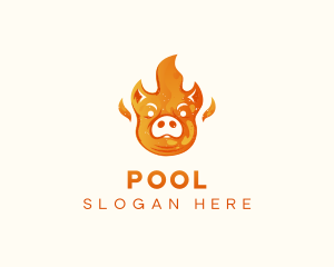 Roast - Pig Barbeque Grill logo design