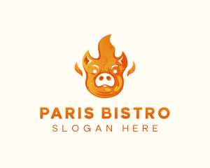 Pig Barbeque Grill logo design