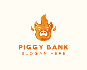 Pig Barbeque Grill logo design