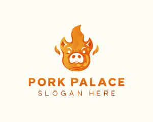 Pig Barbeque Grill logo design